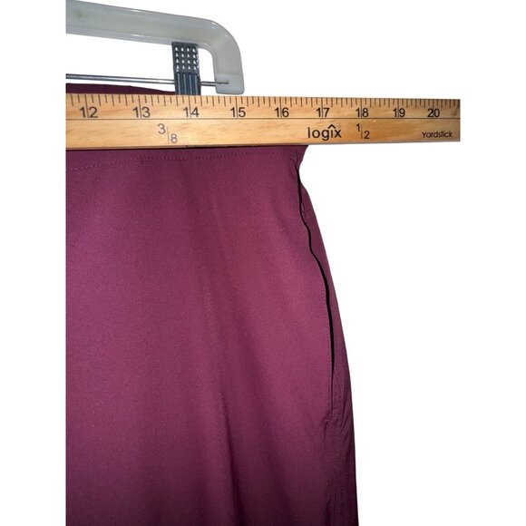 Med Couture Womens Burgundy Scrub Pants L Lightweight Stretchy Fabric With Draws - Picture 7 of 7